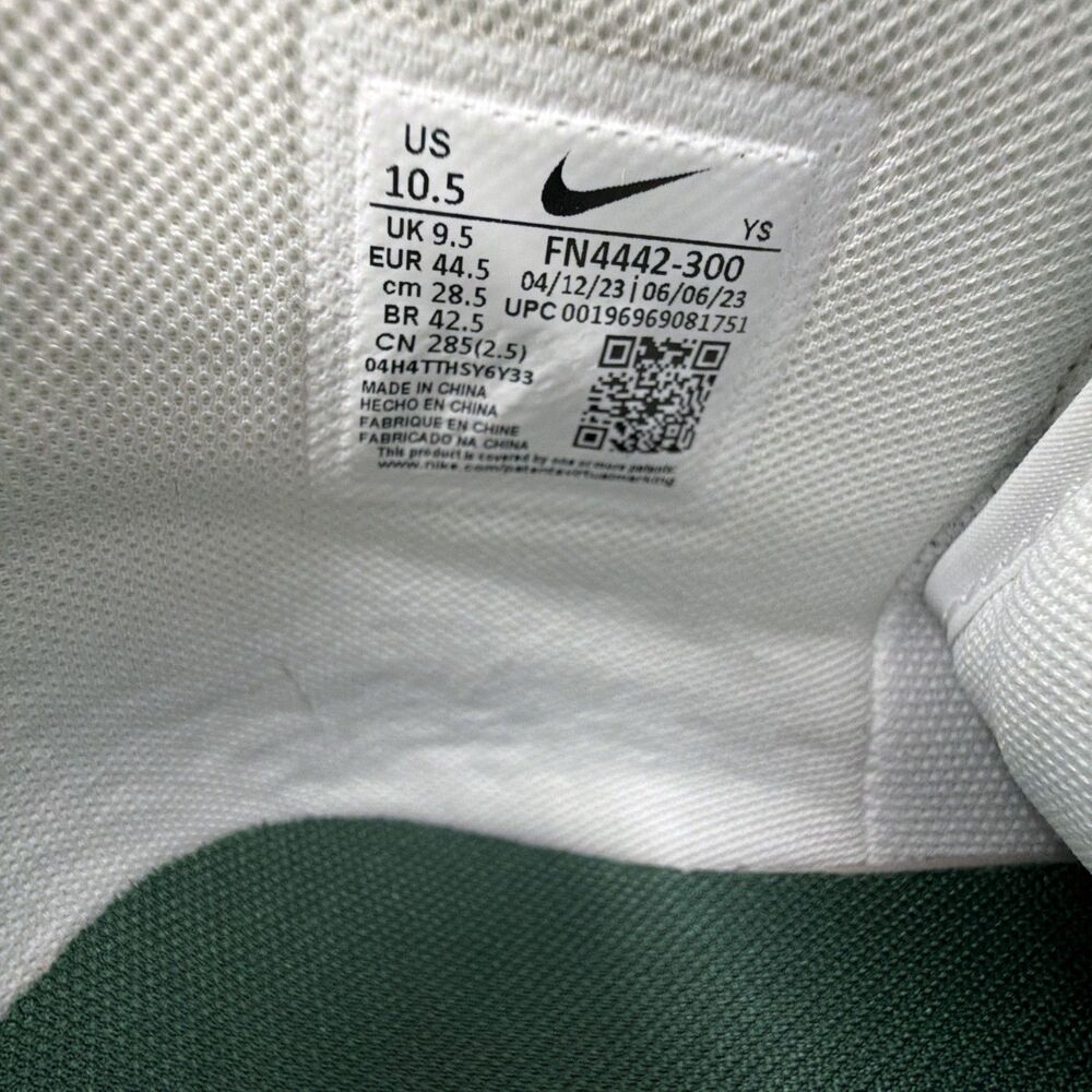 Nike High Top Sneakers Green Yellow White Men’s Size 10.5 FN4442-300 - Picture 8 of 11